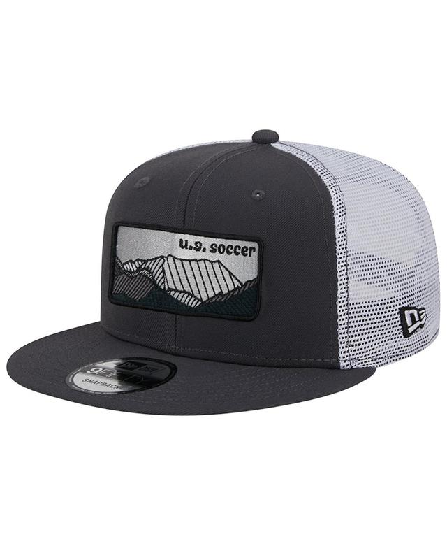 Mens New Era Black Usmnt Outdoor Trucker 9FIFTY Snapback Hat - Black Product Image