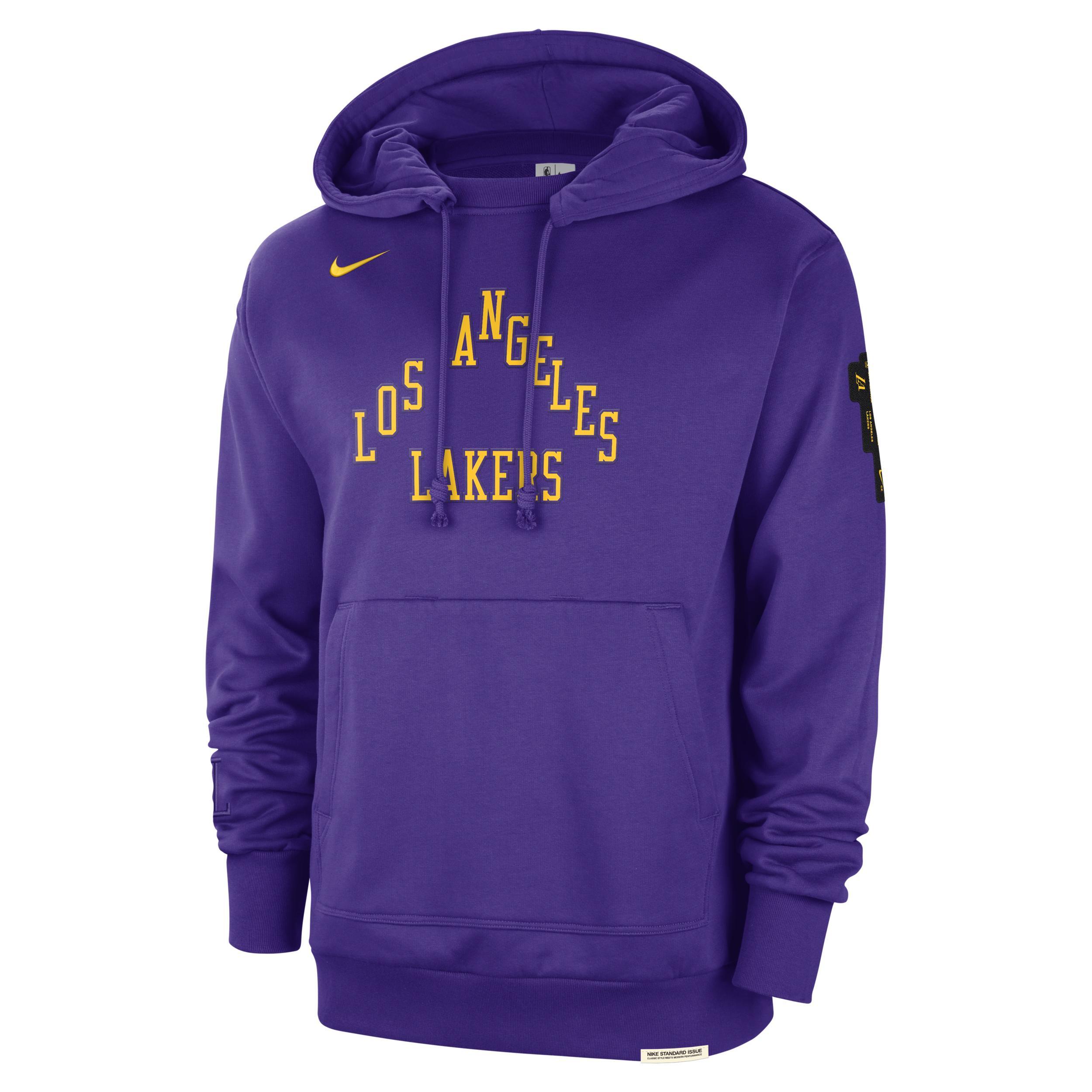 Mens Nike Purple Los Angeles Lakers 2023/24 City Edition Courtside Standard Issue Pullover Hoodie Product Image