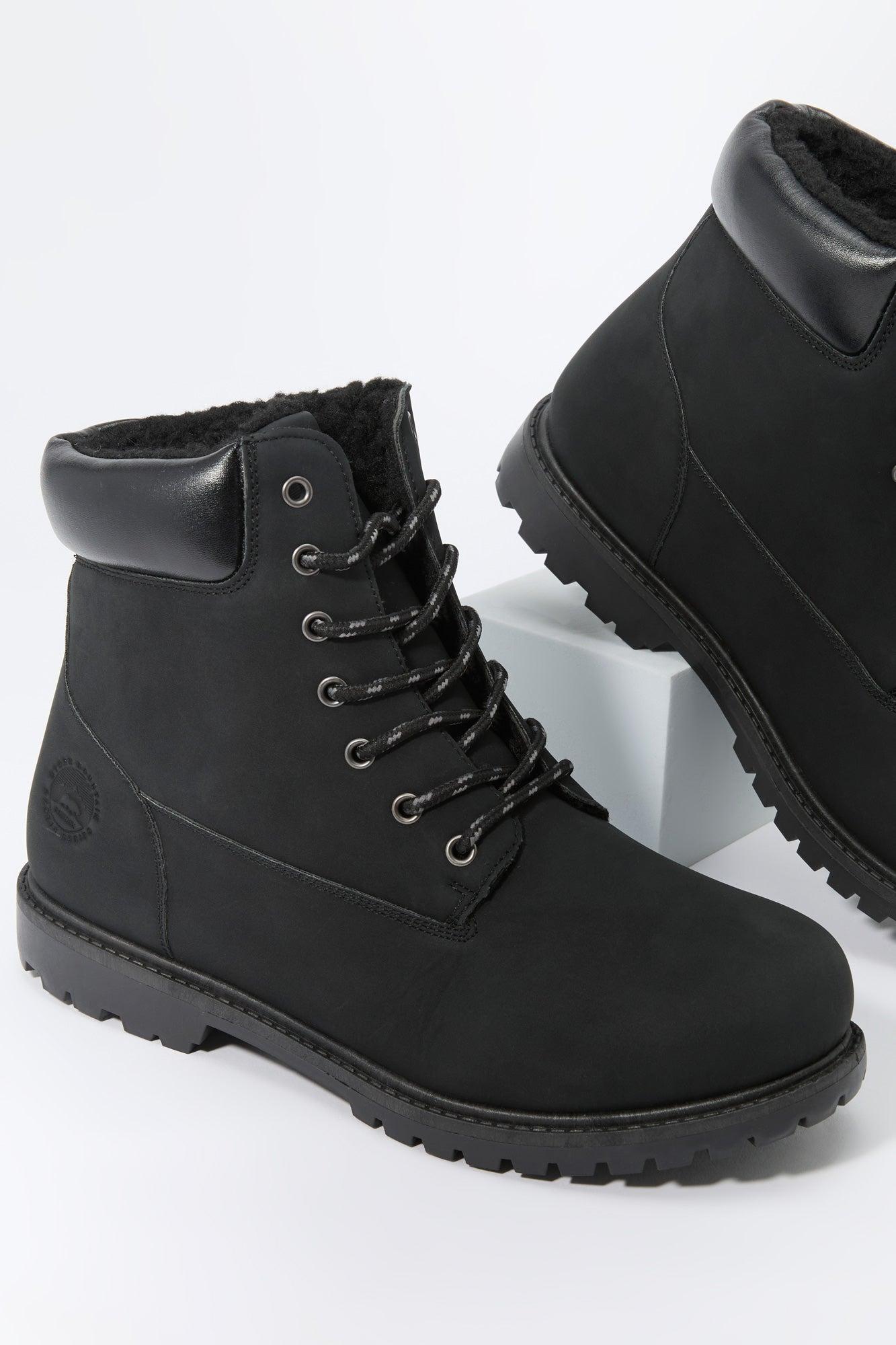 Faux Fur Lined Lace Up Boot Female Product Image