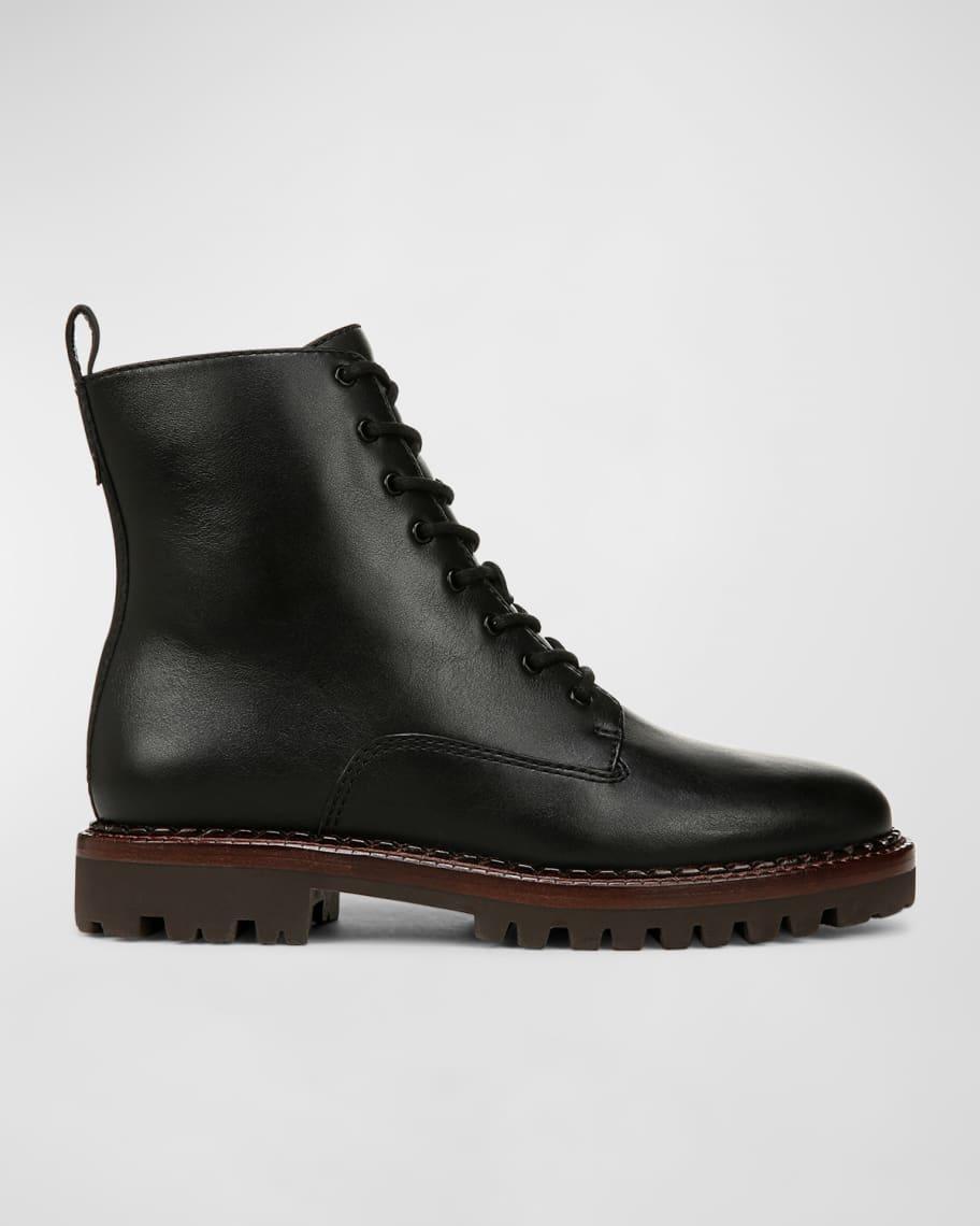 Cabria Lug-Sole Leather Water-Repellant Combat Boots product image