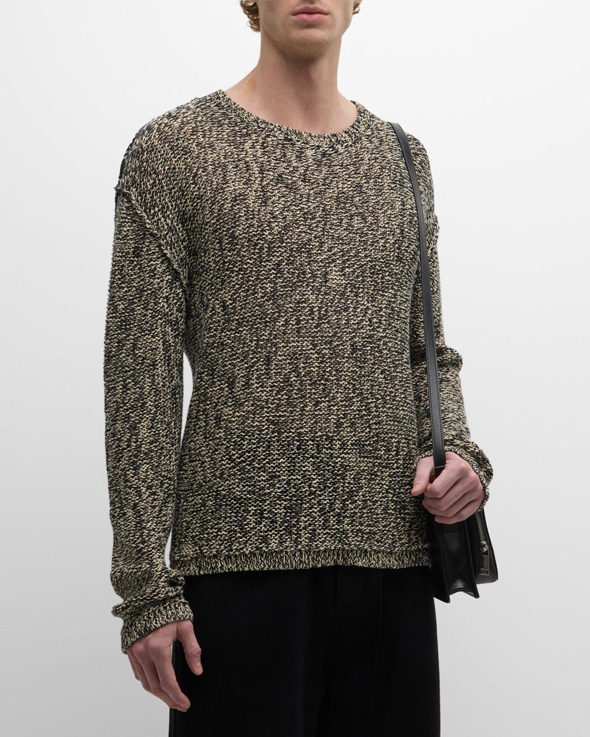 Mens Linen-Blend Marled Sweater Product Image