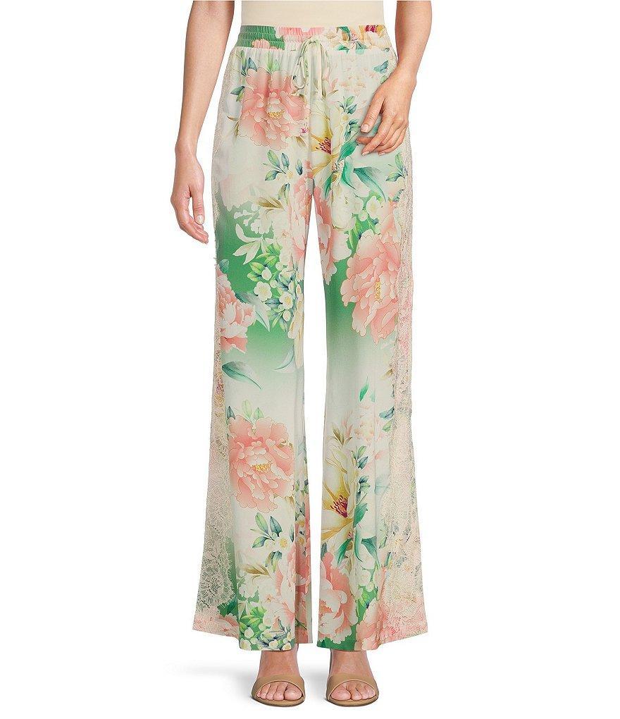 JOHNNY WAS Ruksana Silk Elastic Waist Wide Leg Coordinating Pants Product Image