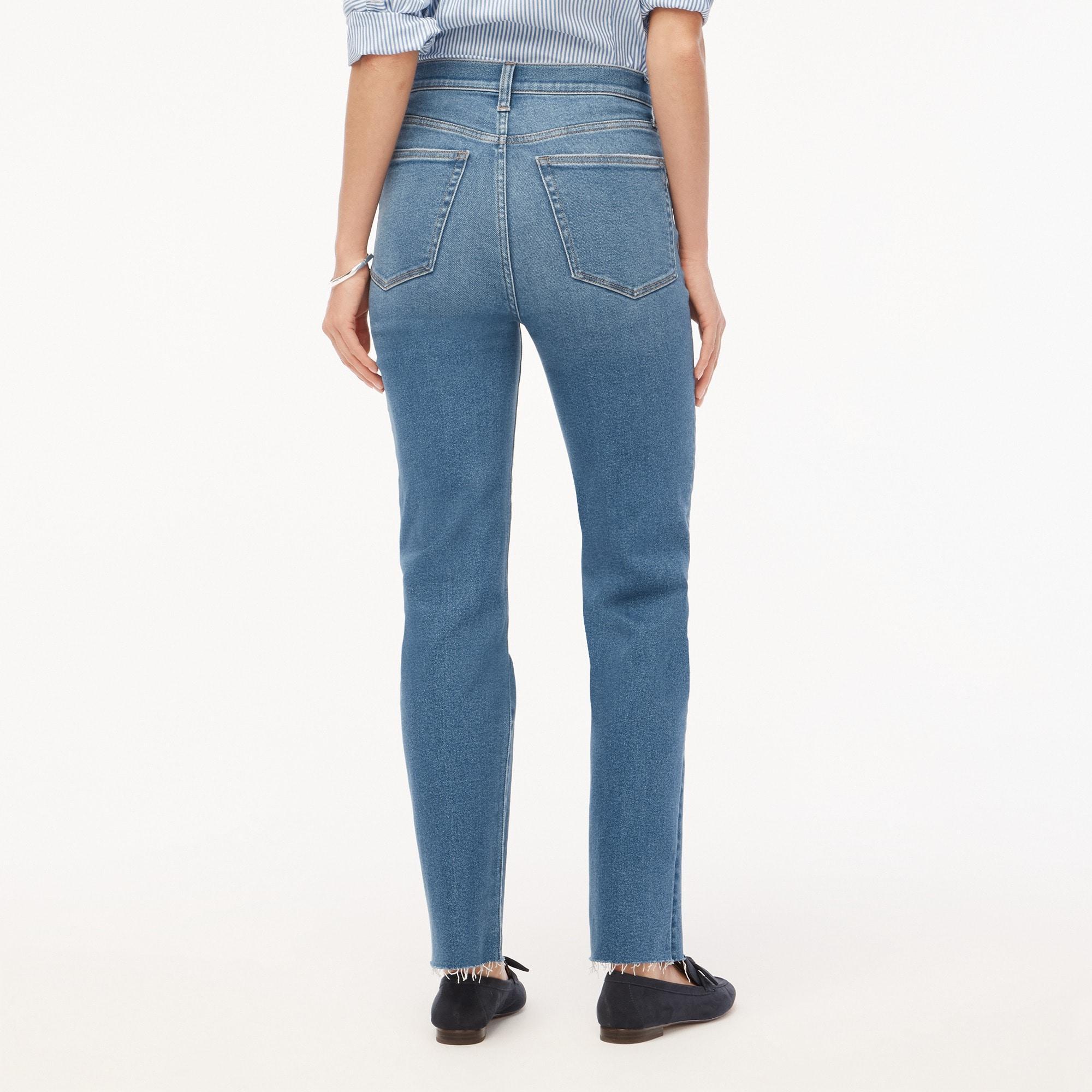 Stovepipe jean with cut hem in signature stretch+ Product Image