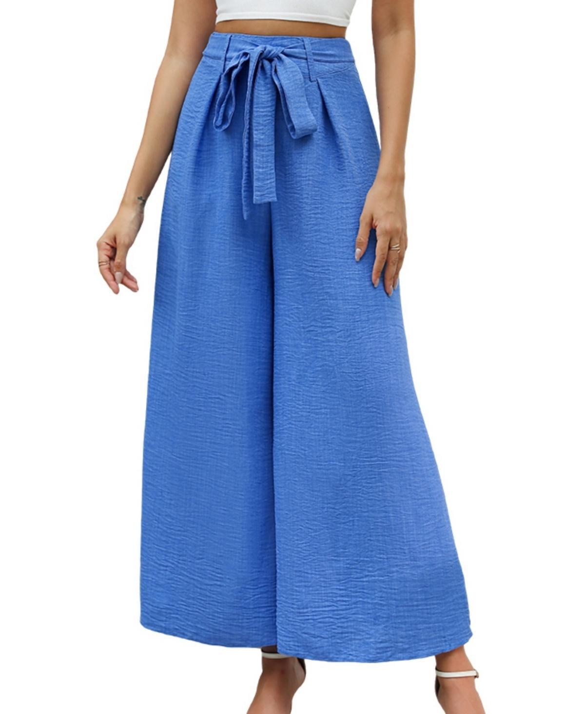 Cupshe Womens Azure Breeze Wide-Leg Pants Product Image