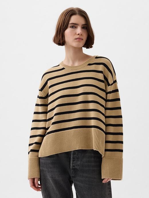 24/7 Split-Hem Shrunken Sweater Product Image