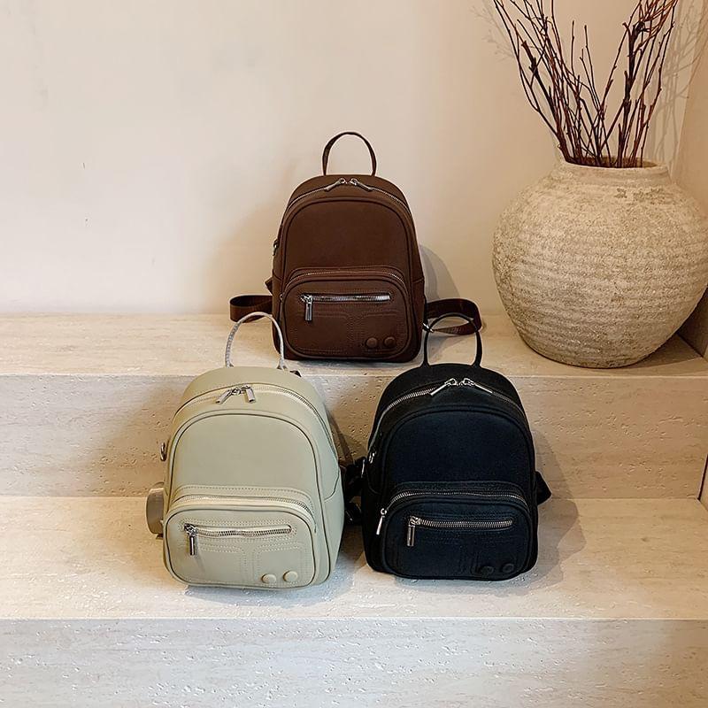 Plain Oxford Fabric Backpack Product Image