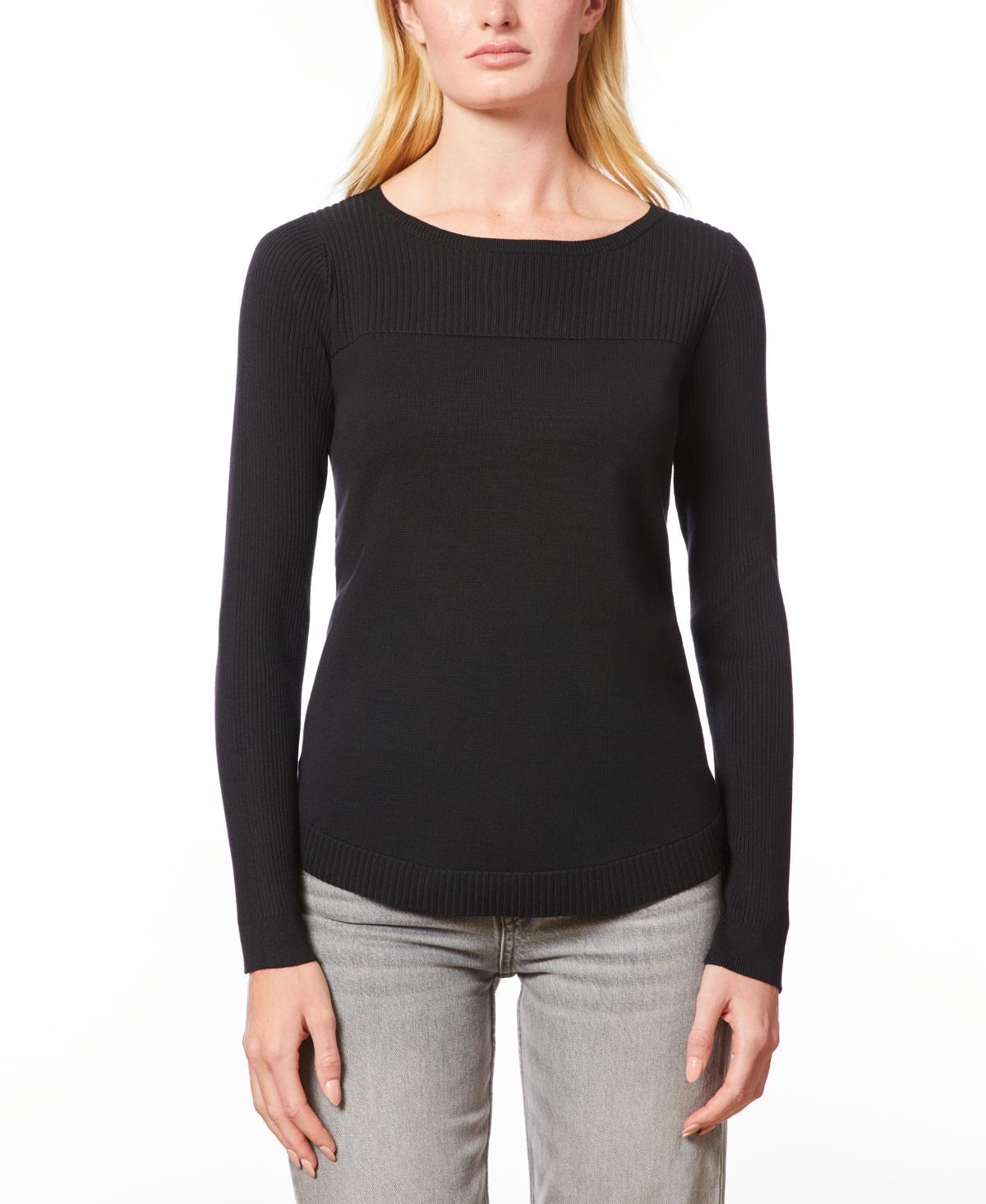 Melissa Paige Womens Boat Neck Long-Sleeve Sweater Product Image