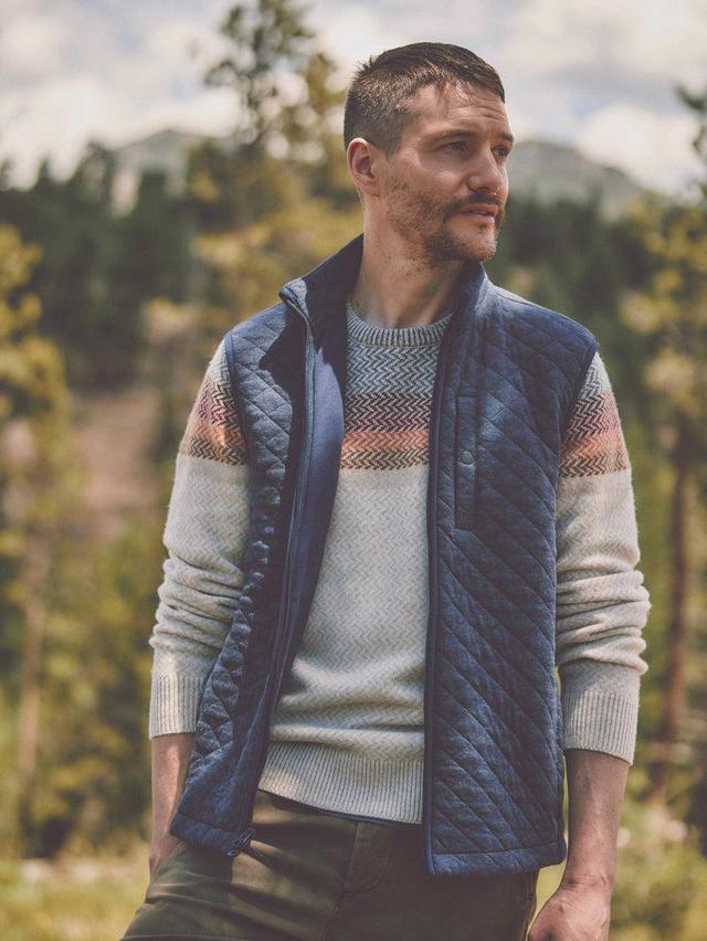 Epic Quilted Fleece Vest - Navy Melange Product Image