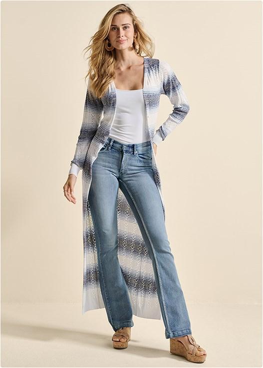 Ombre Striped Duster Product Image