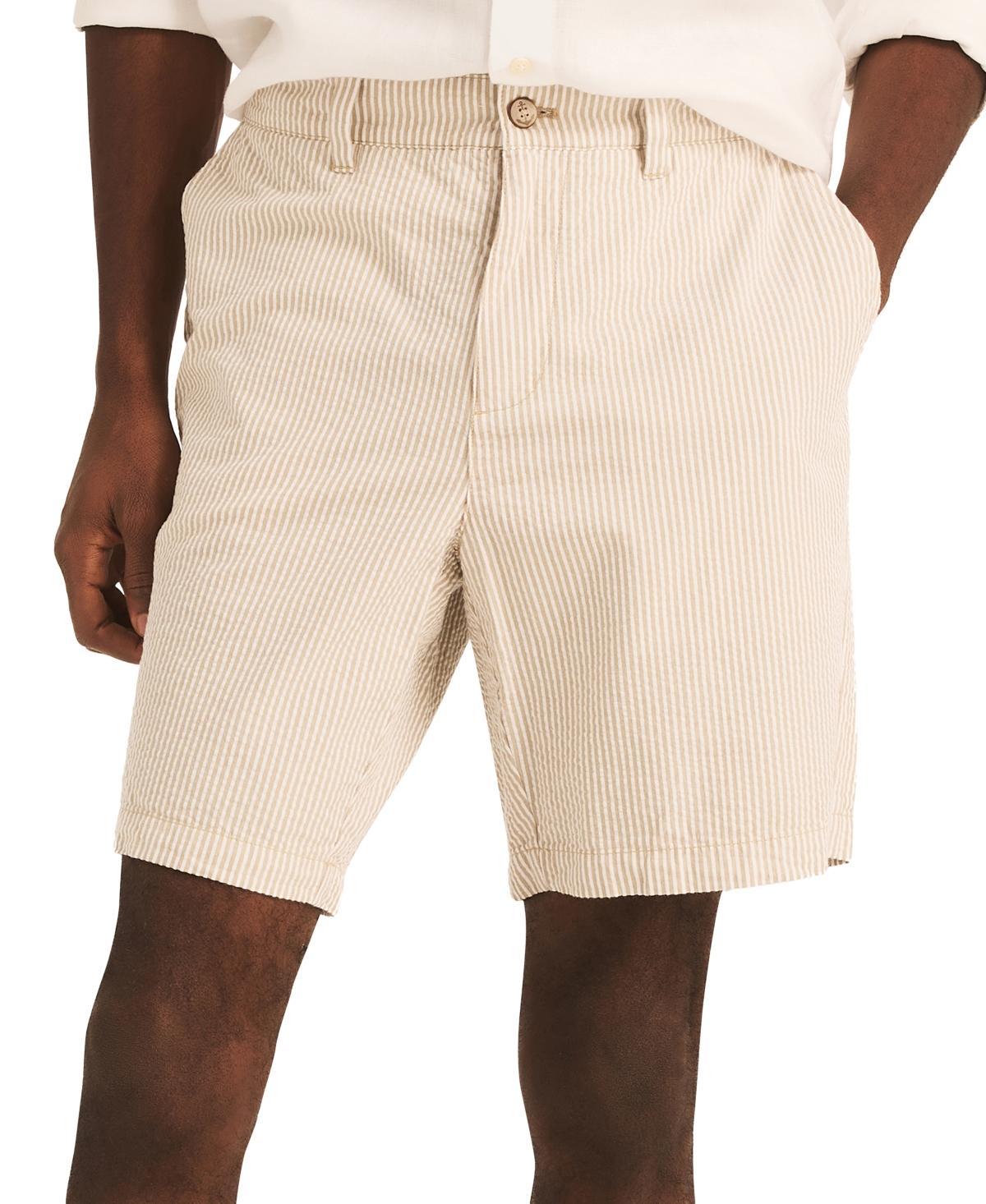 Nautica Mens 8.5 Cotton Seersucker Shorts Product Image