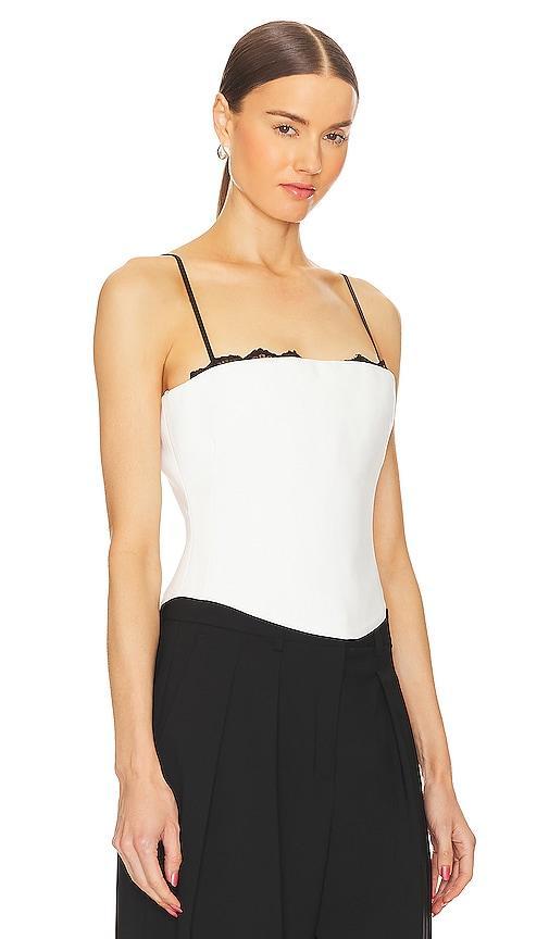 The New Arrivals by Ilkyaz Ozel Noelie Corset Top White. (also in ). Product Image