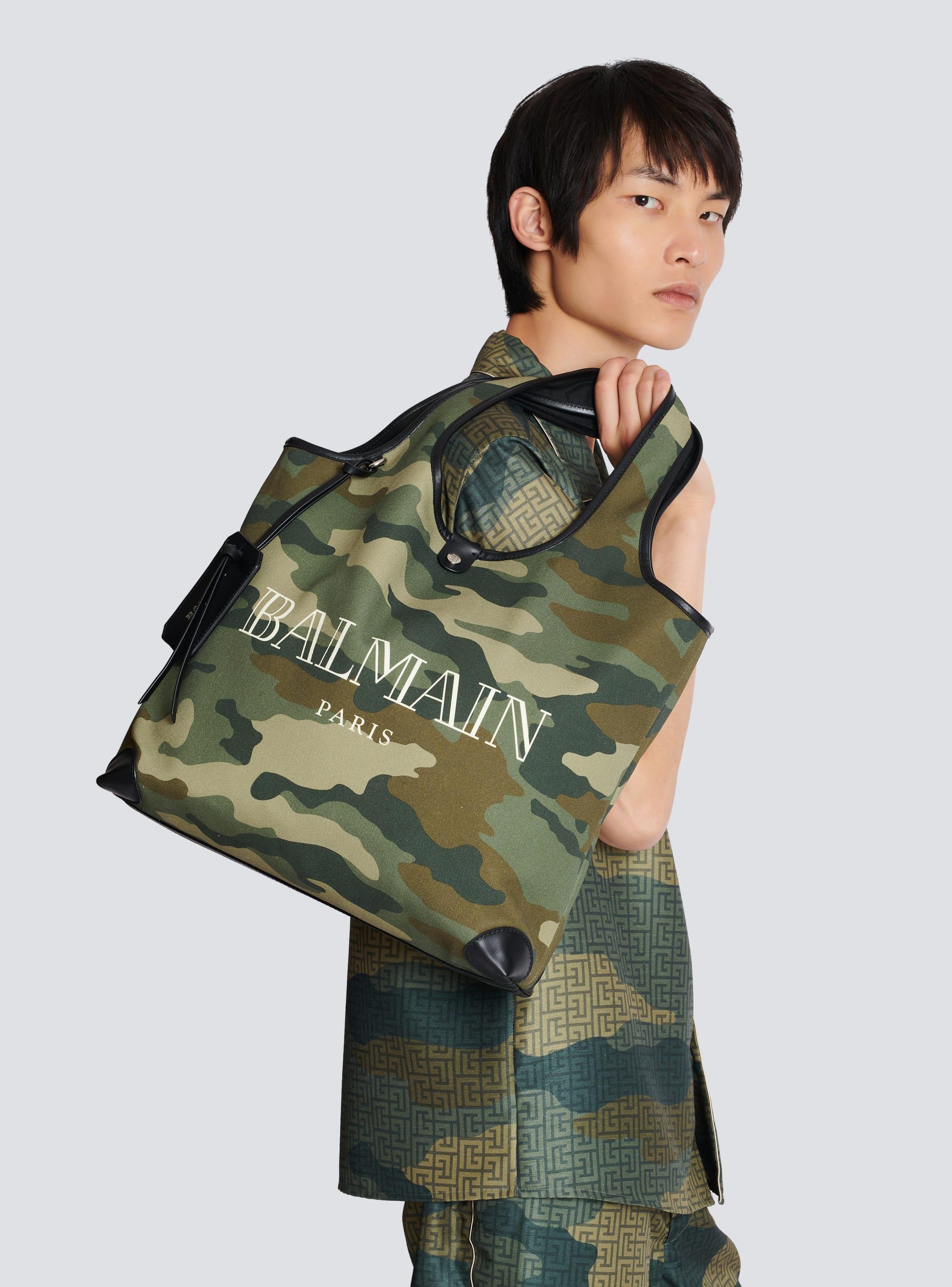 B-Army Grocery Bag in Camouflage print canvas Product Image