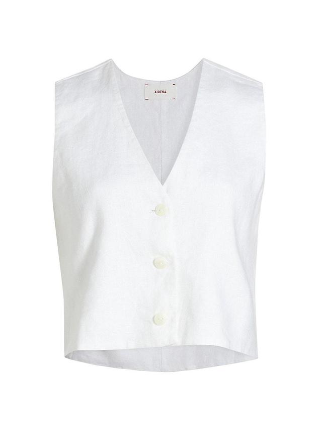 Womens Vida Cotton V-Neck Vest Product Image