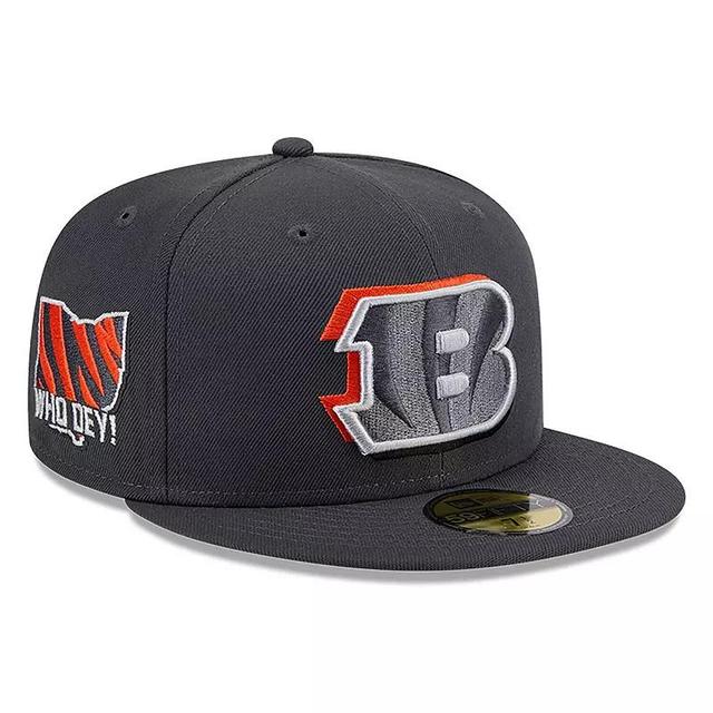 Mens New Era Graphite Cincinnati Bengals Official 2024 NFL Draft On Stage 59FIFTY Fitted Hat Product Image