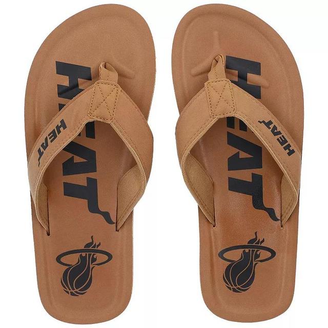 Mens FOCO Miami Heat Color Pop Flip-Flop Sandals Product Image