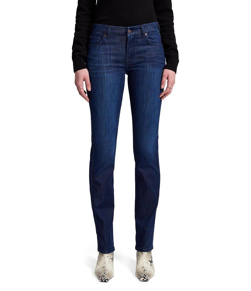 7 For All Mankind Kimmie Straight Denim Mid Rise Jeans product image