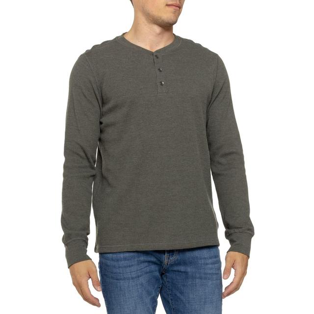 North River Waffle-Knit Henley Shirt - Long Sleeve Product Image