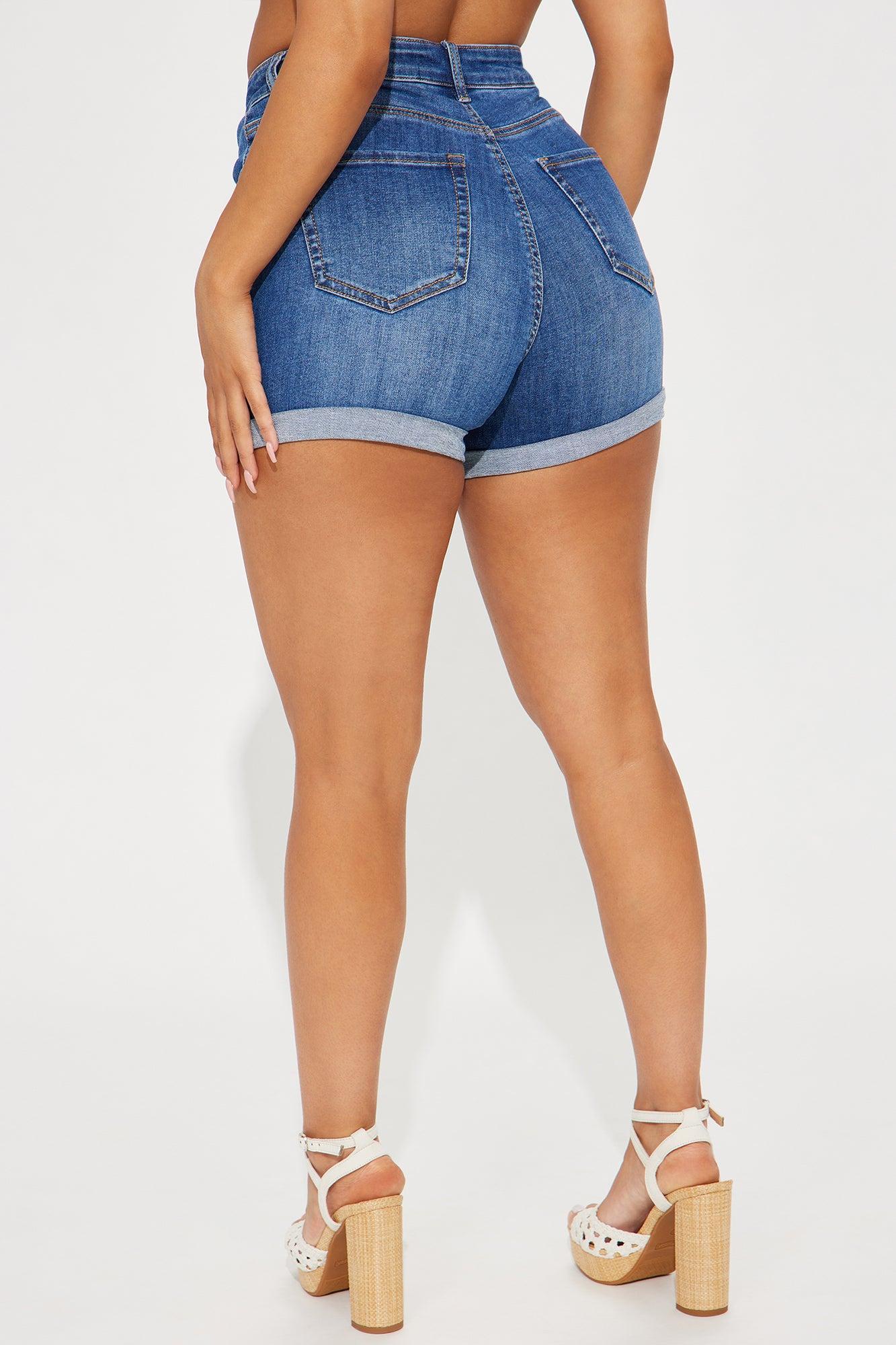 Coming Back To You Stretch Denim Shorts - Medium Wash Product Image