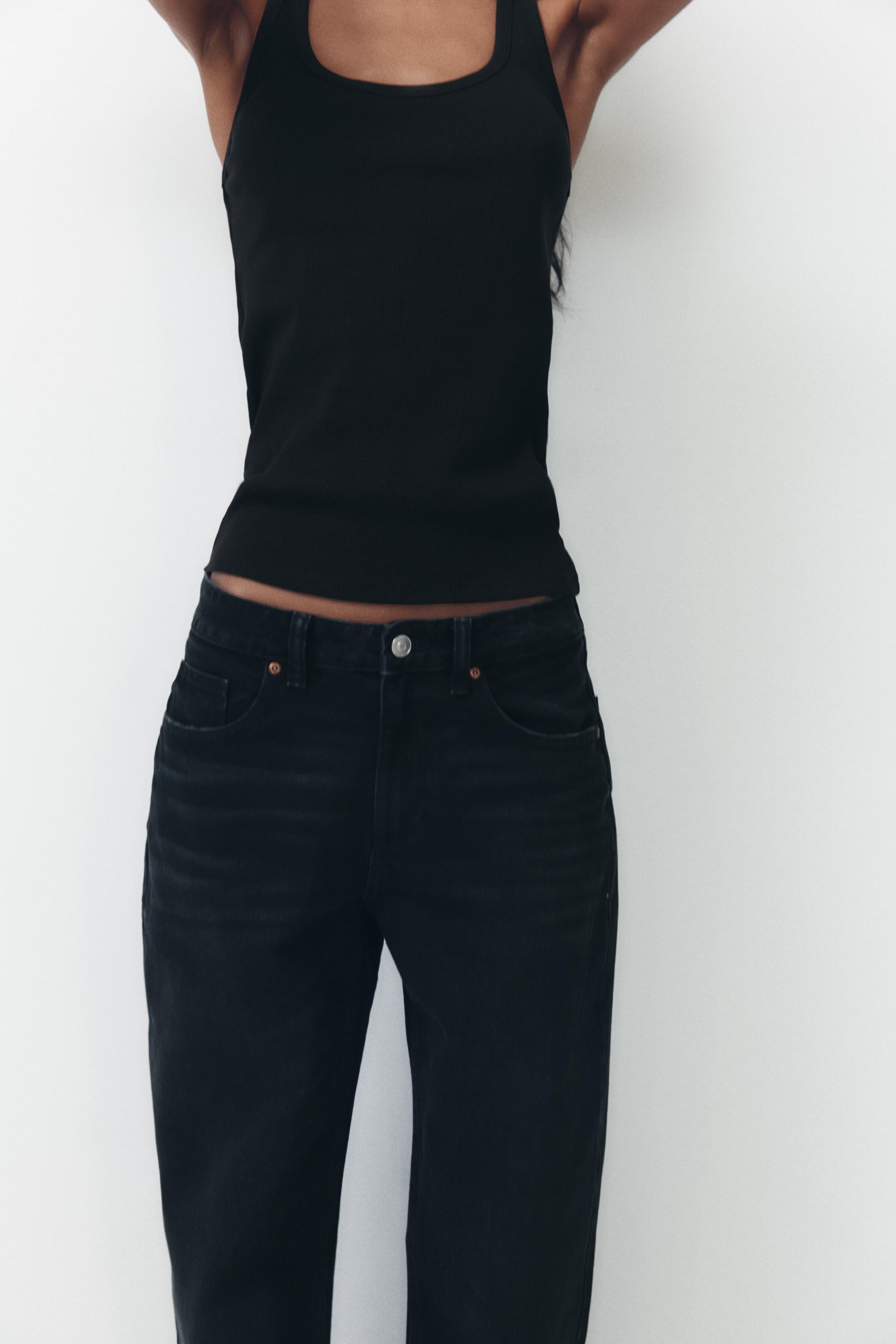 FULL LENGTH TRF MID-RISE WIDE LEG JEANS Product Image