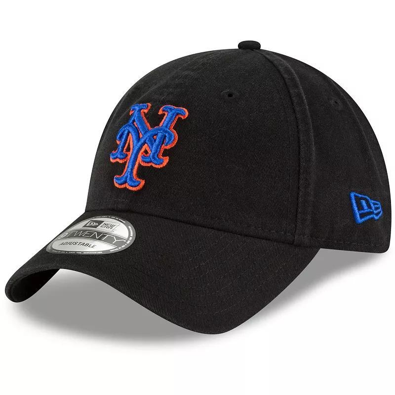 Mens New Era Black New York Mets Fashion Core Classic 9Twenty Adjustable Hat Product Image