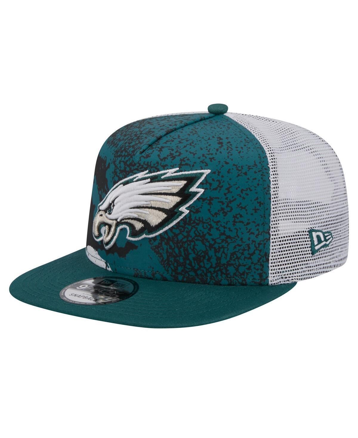 Mens New Era Midnight Philadelphia Eagles Court Sport 9FIFTY Snapback Hat Product Image