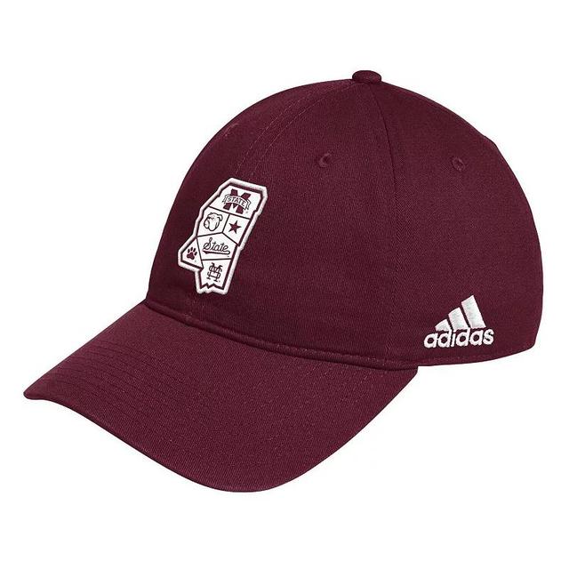 Mens adidas Maroon Mississippi State Bulldogs State Slouch Adjustable Hat Product Image