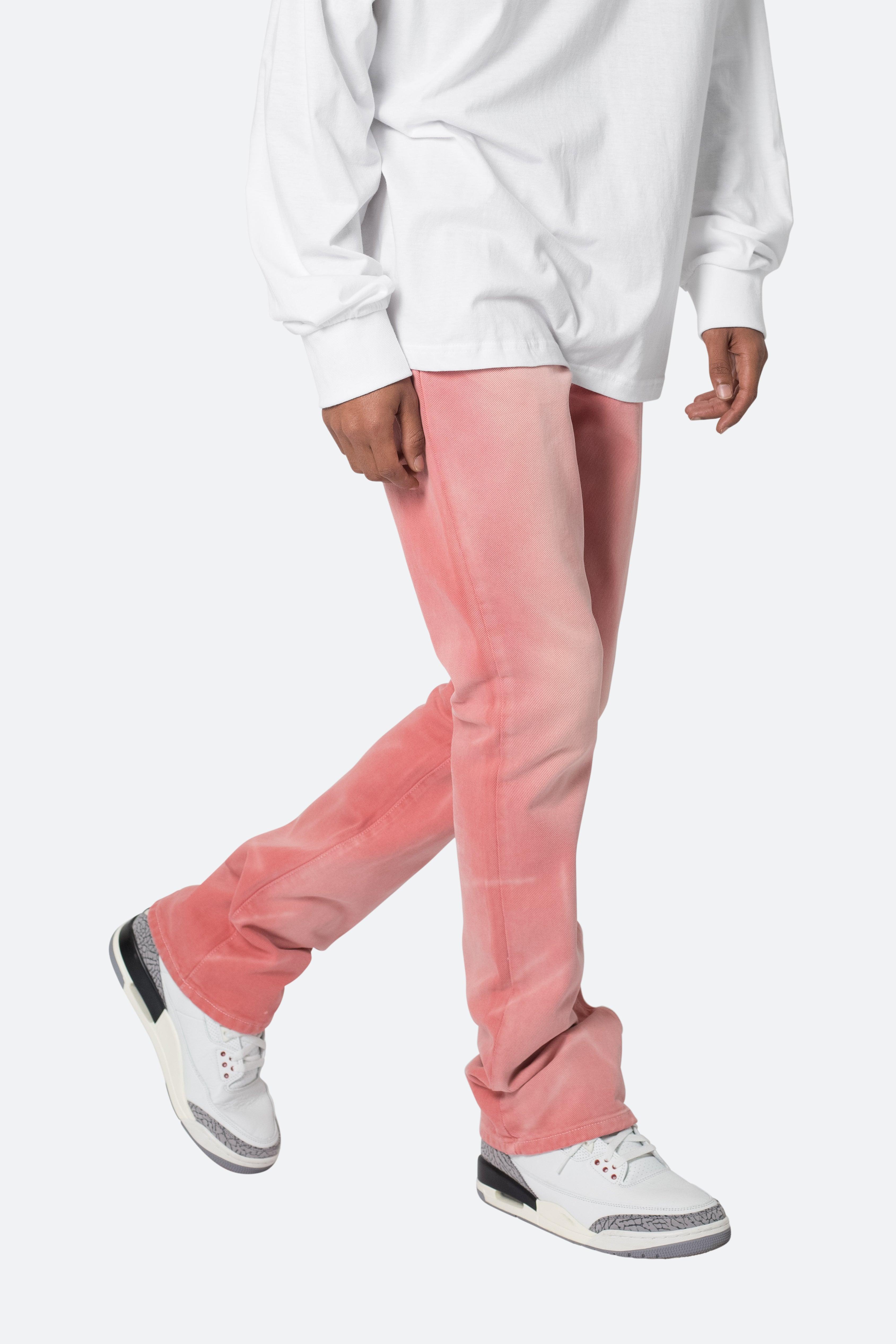 B593 Beach Flare Denim - Pink Product Image