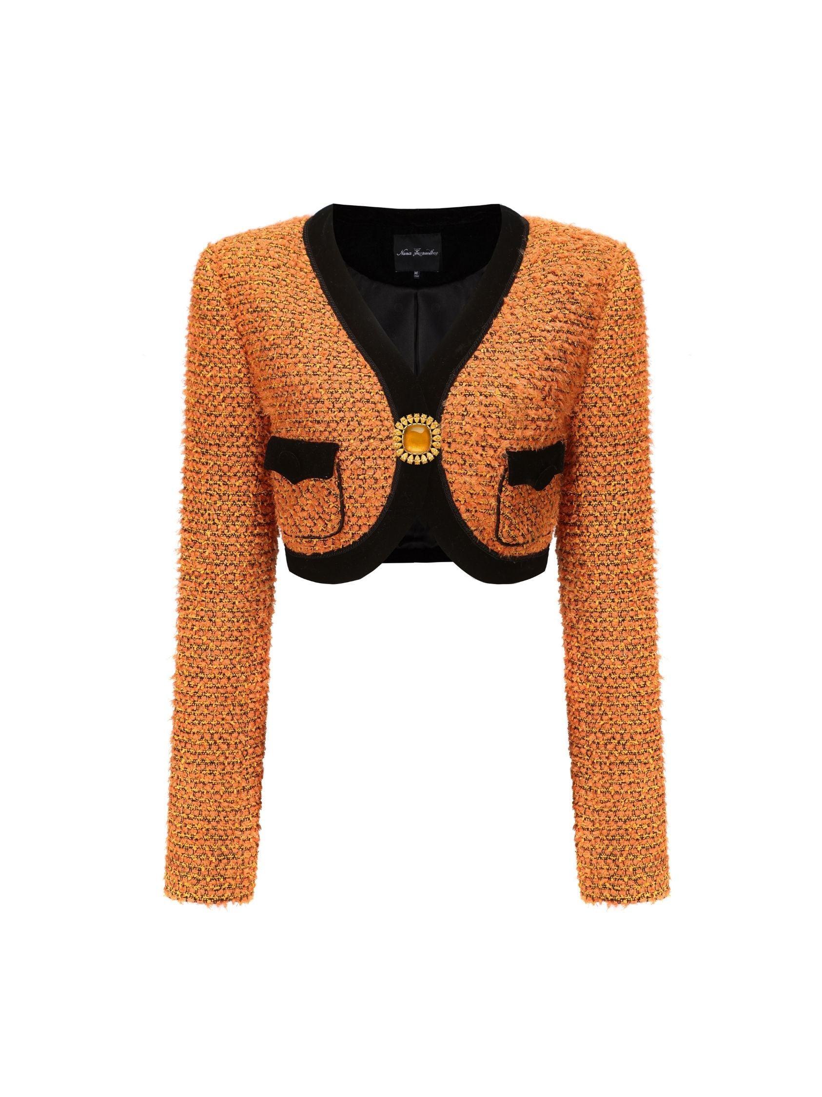 Miranda Crop Jacket (Yellow) Product Image