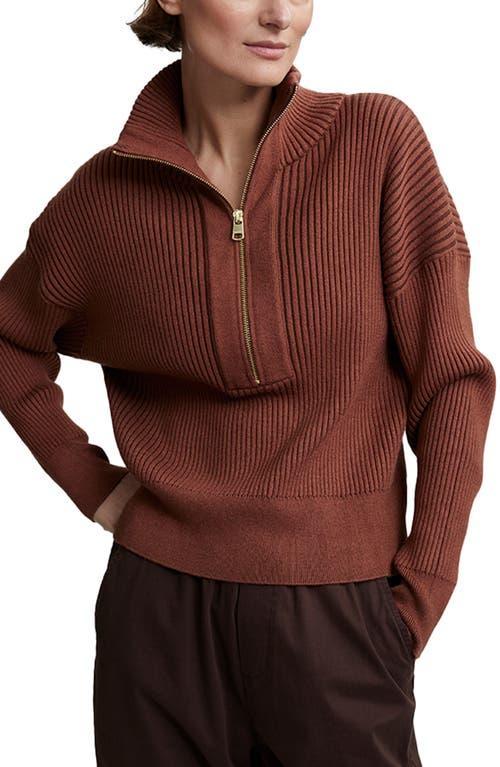 Varley Janie 1/2 Zip Knit Patina) Women's Clothing Product Image