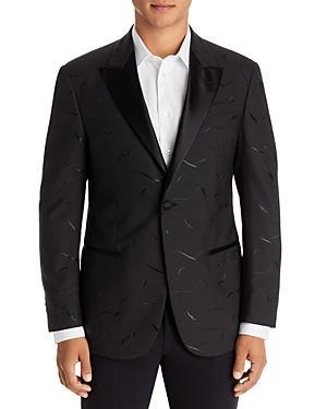 Emporio Armani Abstract Embroidered Classic Fit Dinner Jacket Product Image