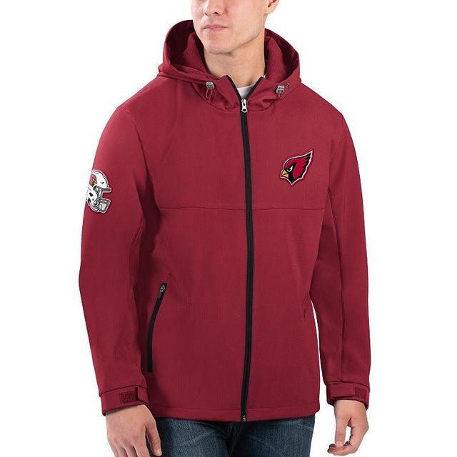 Mens G-III Sports by Carl Banks Cardinal Arizona Cardinals Soft Shell Full-Zip Hoodie Jacket Product Image