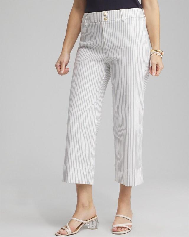 Women's Stripe Trapunto Cropped Pants Product Image