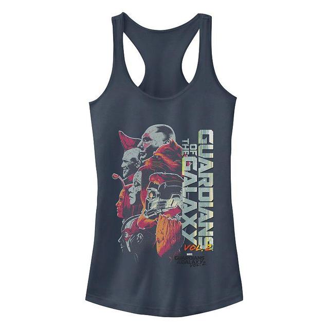 Juniors Guardians of the Galaxy Group Tank Top, Girls Blue Product Image