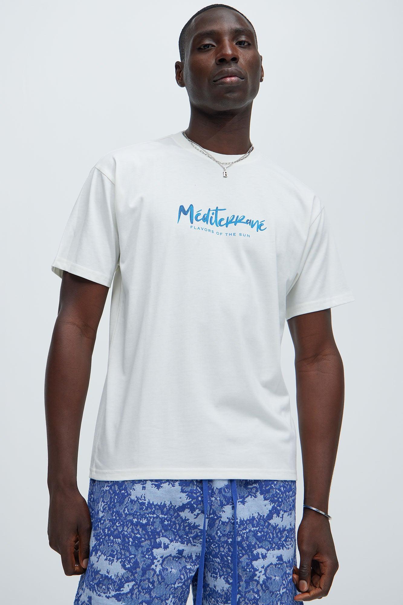 Mediterrane Short Sleeve Tee - Cream Product Image