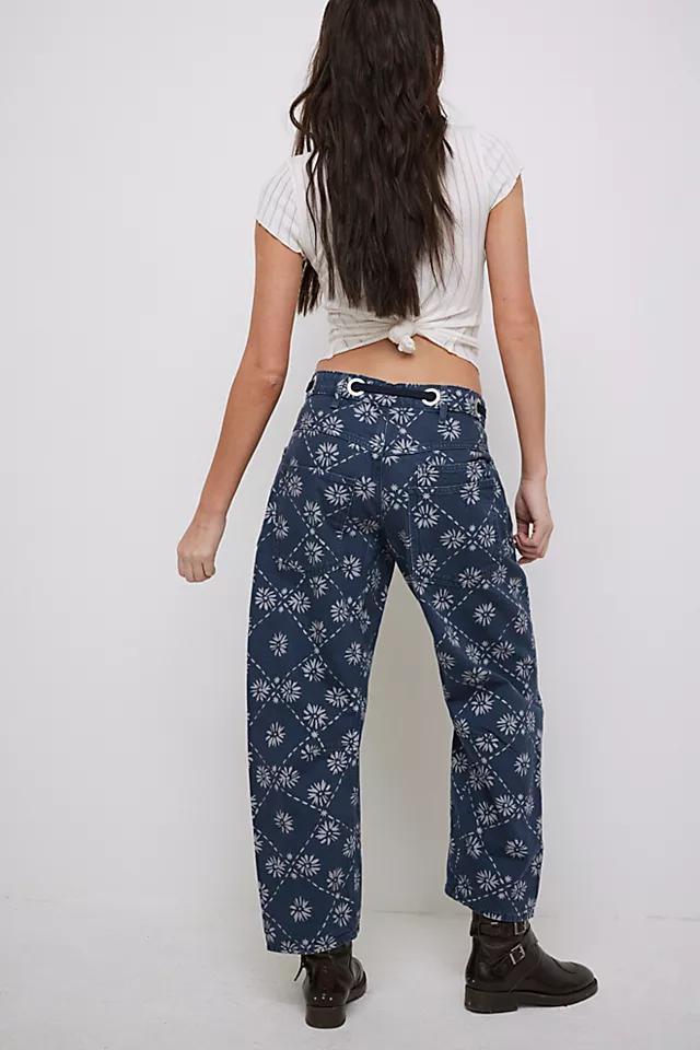 We The Free Moxie Printed Low-Slung Barrel Jeans Product Image