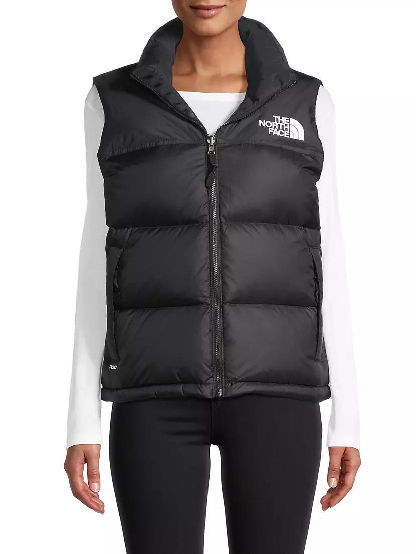 Retro Nuptse Logo Down Vest Product Image