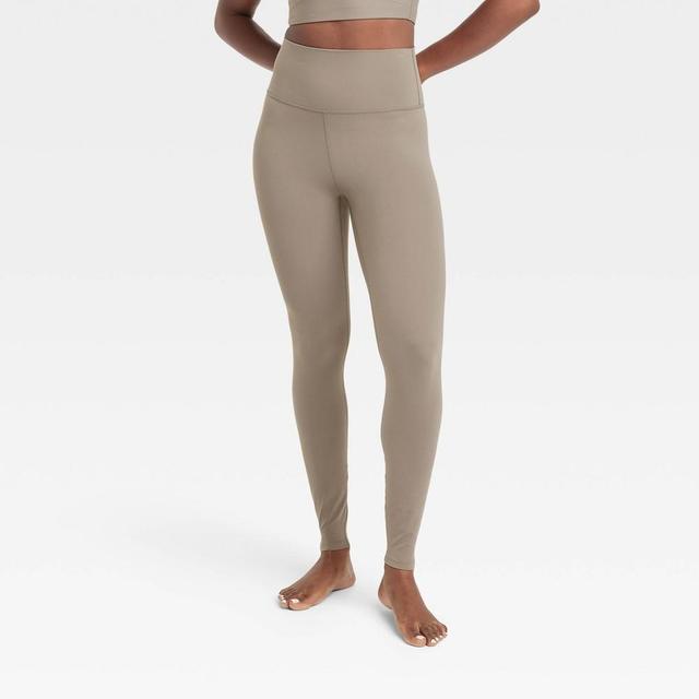 Womens Everyday Soft Ultra High-Rise Leggings - All In Motion Taupe M Product Image