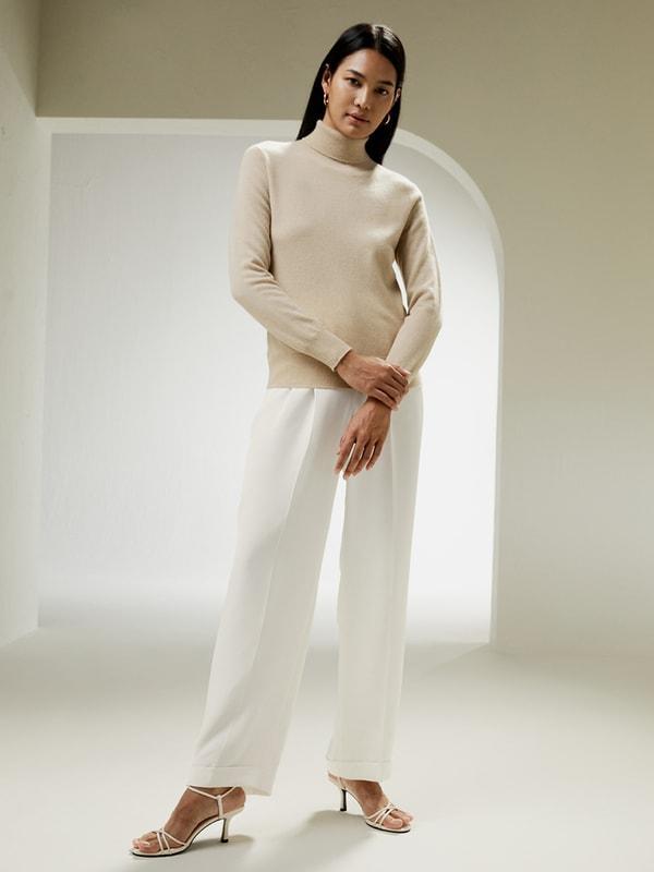 Pure Cashmere Turtleneck Sweater Product Image