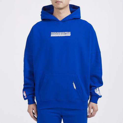 Pro Standard Mens Mavericks OS Letters Fleece P/O Hoodie - Blue/Blue Product Image