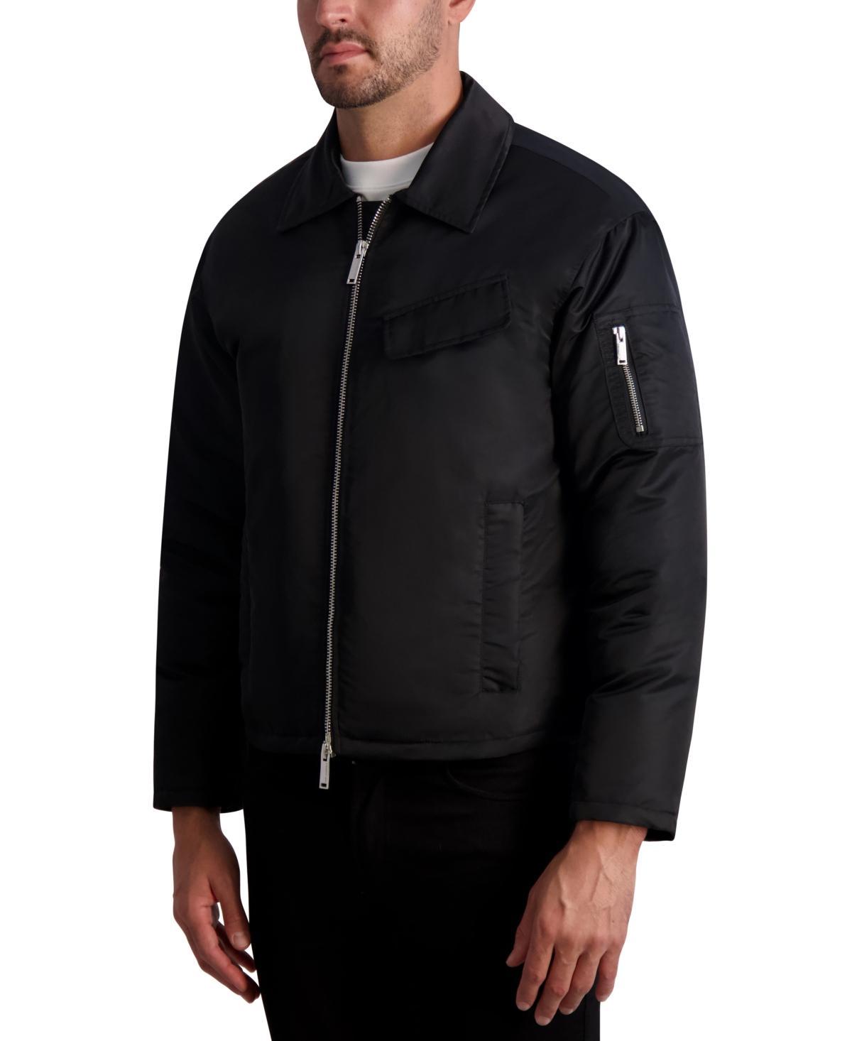 Mens Cropped Down Shirt Jacket Product Image