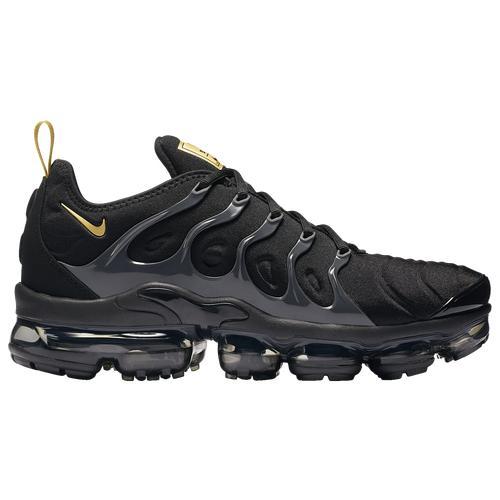 Nike Mens Air Vapormax Plus - Running Shoes Metallic Gold/Anthracite/Black Product Image