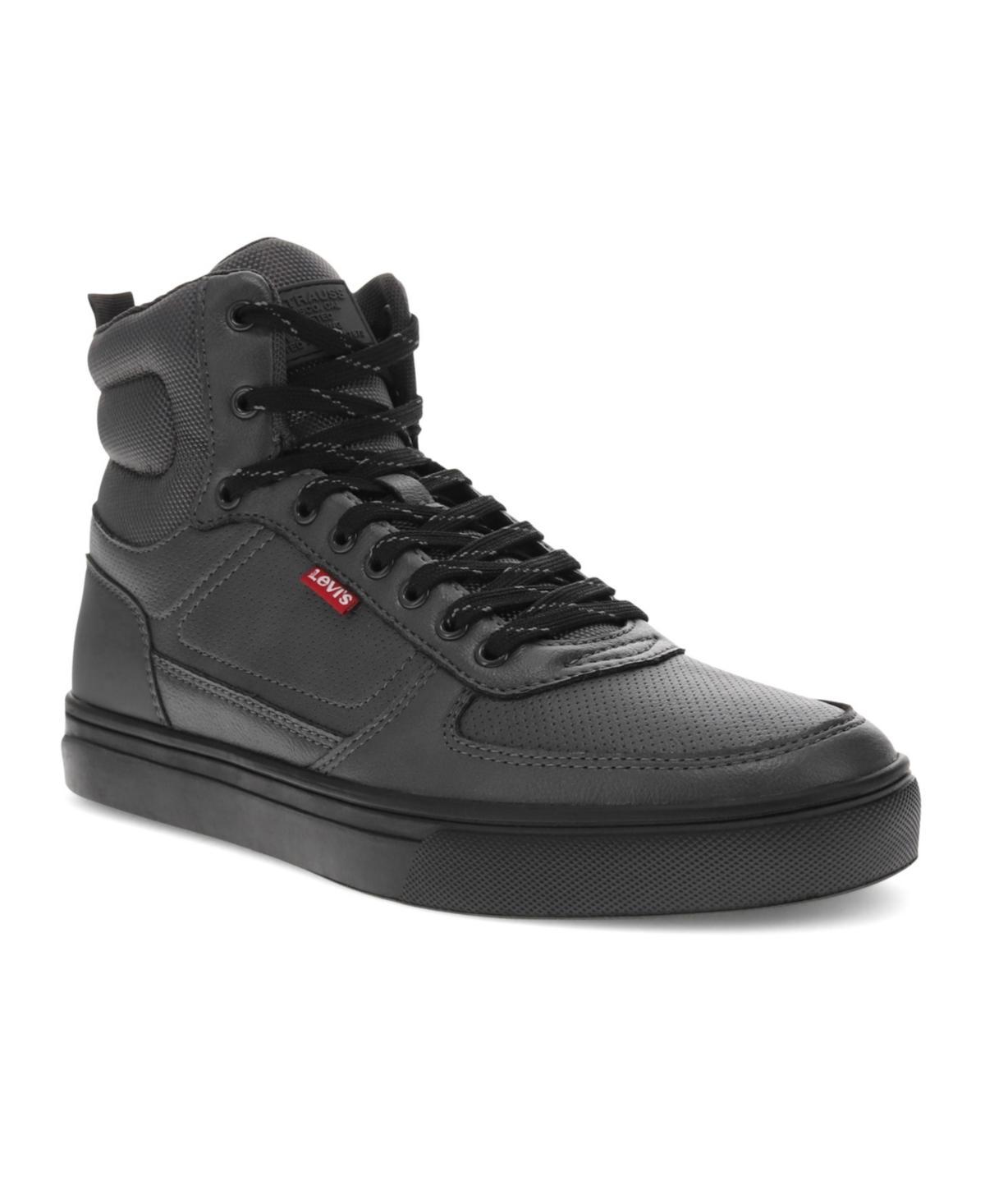 Levis Liam HI NL Mens Boot Sneakers Grey Black Product Image