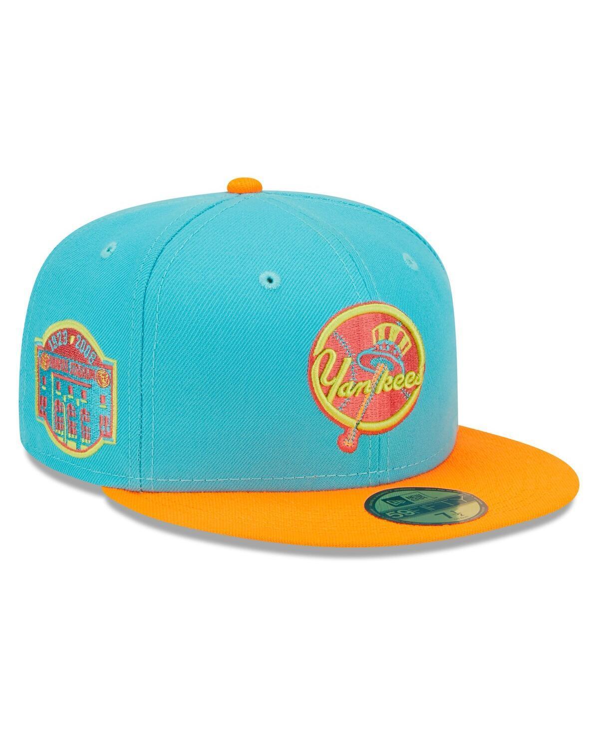 Mens New Era /Orange New York Yankees Vice Highlighter 59FIFTY Fitted Hat Product Image