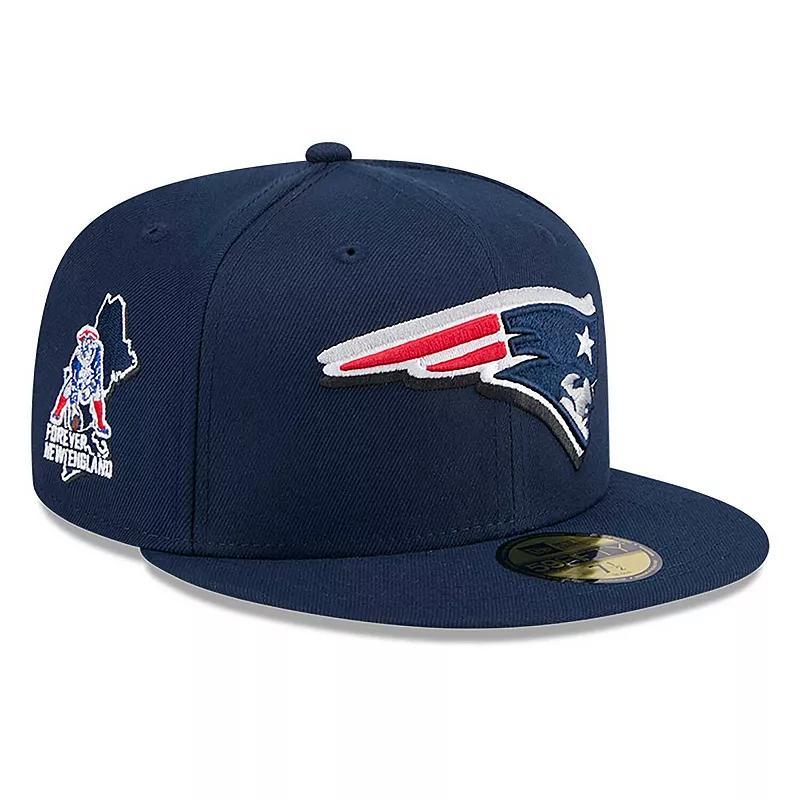 Mens New Era New England Patriots 2024 NFL Draft 59FIFTY Fitted Hat Blue Product Image