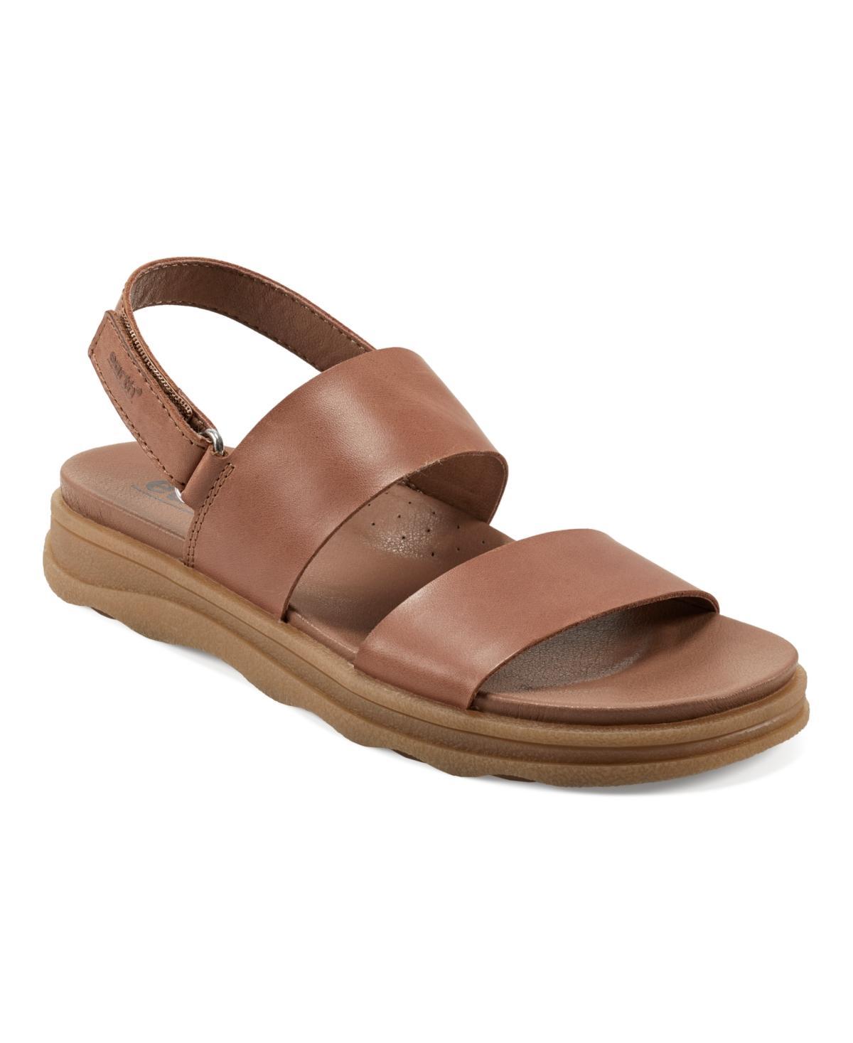 Earth Womens Leah Round Toe Strappy Casual Flat Sandals Product Image