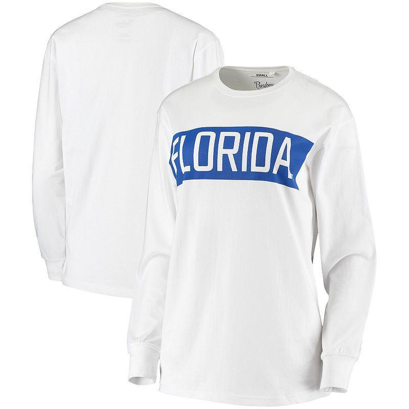 Womens Pressbox Florida Gators Big Block out Long Sleeve T-Shirt Product Image