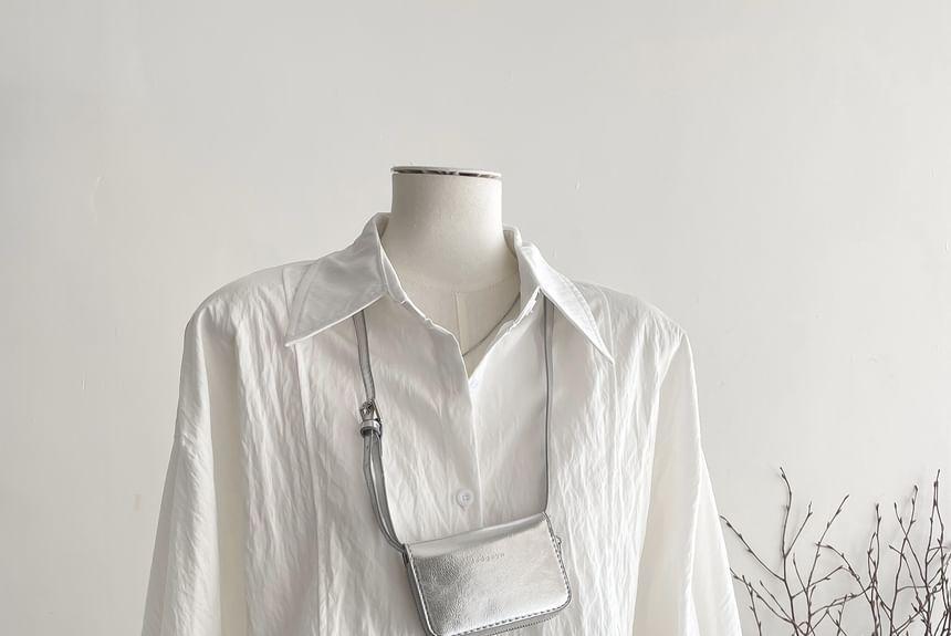 Long-Sleeve Plain Shirt Product Image