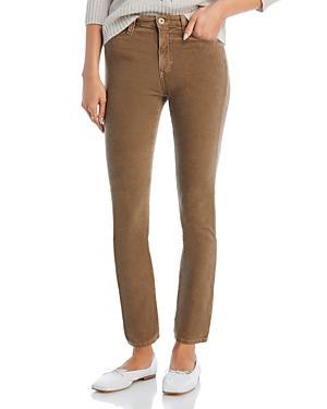 AG Mari High Waist Slim Ankle Straight Leg Corduroy Pants Product Image