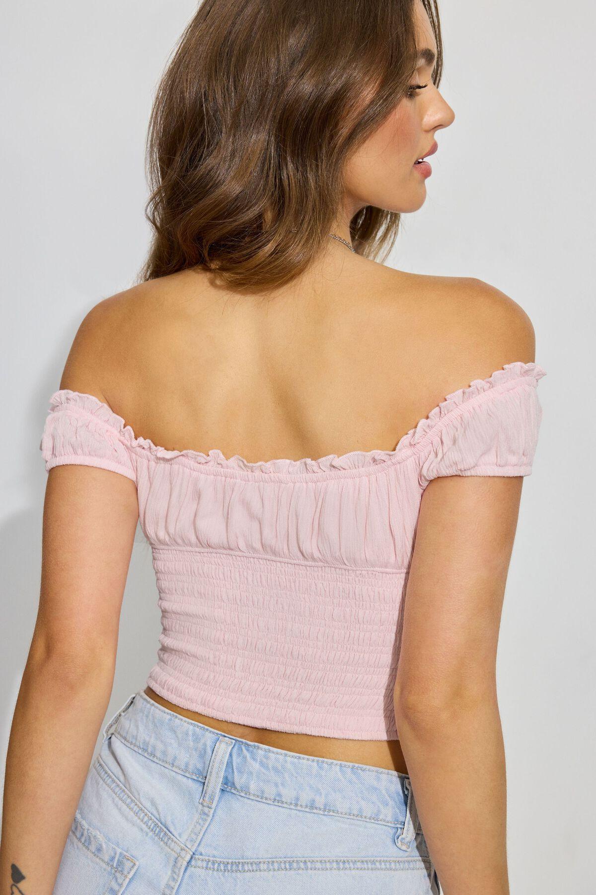 Off Shoulder Short Sleeve Top Product Image