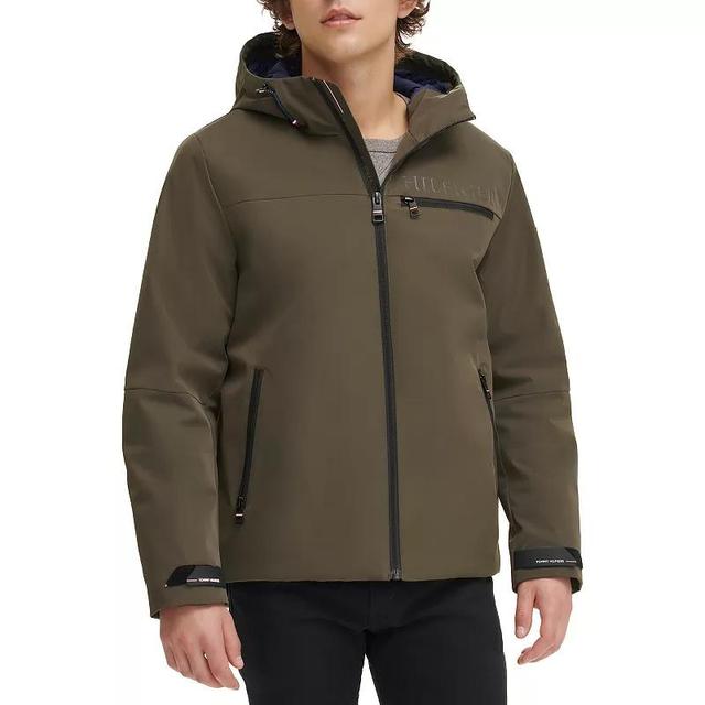 Mens Tommy Hilfiger Flex Tech Hooded Rain Jacket Product Image